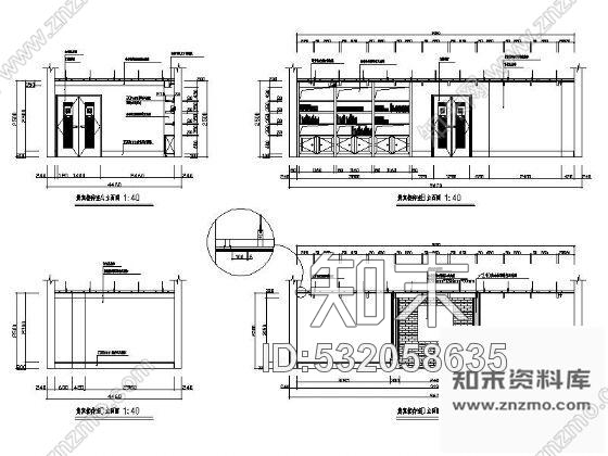施工图简易酒店室内改造装修图cad施工图下载【ID:532058635】
