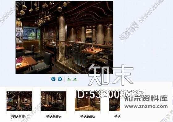 施工图特色餐饮干锅店室内装修图含效果cad施工图下载【ID:532009527】