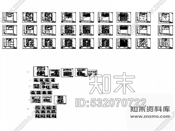 施工图北京中高档居住社区现代售楼中心施工图cad施工图下载【ID:532070722】