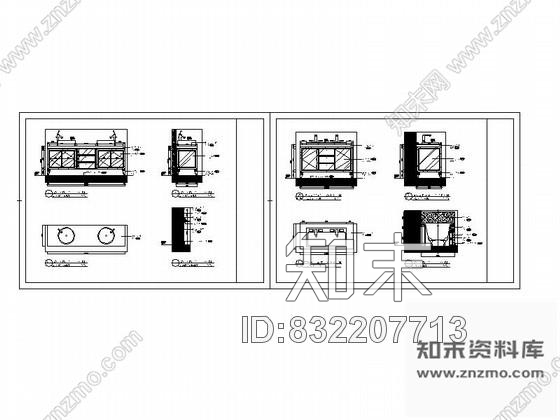 图块/节点欧式样板间洗手台大样施工图下载【ID:832207713】