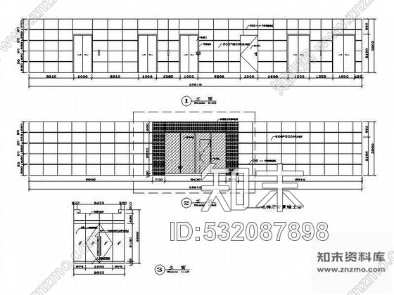 施工图某金融大厦办公层装饰图cad施工图下载【ID:532087898】