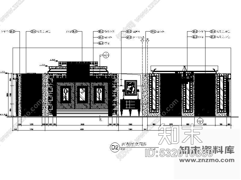 施工图成都某酒店西餐厅装修图含效果cad施工图下载【ID:532010580】