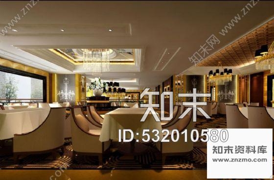 施工图成都某酒店西餐厅装修图含效果cad施工图下载【ID:532010580】