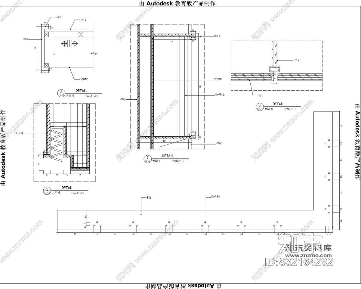 大家之家北京中式风格家具卖场室内装修施工图施工图下载【ID:832164292】