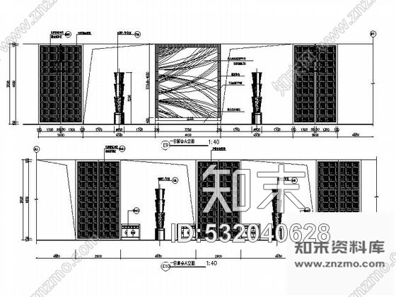 施工图厦门某现代风格豪华酒店装修施工图含效果cad施工图下载【ID:532040628】