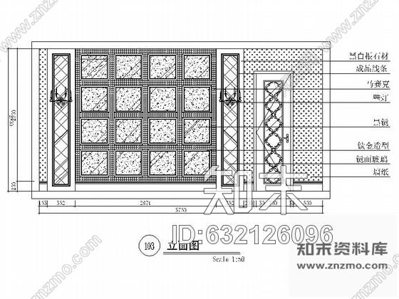 施工图某欧式娱乐会所包房19装修图cad施工图下载【ID:632126096】