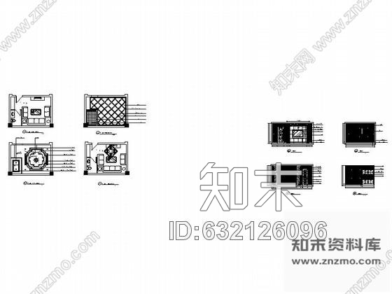 施工图某欧式娱乐会所包房19装修图cad施工图下载【ID:632126096】