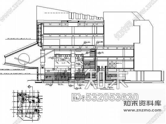 施工图北京全球知名连锁酒店大堂装修图cad施工图下载【ID:532053630】