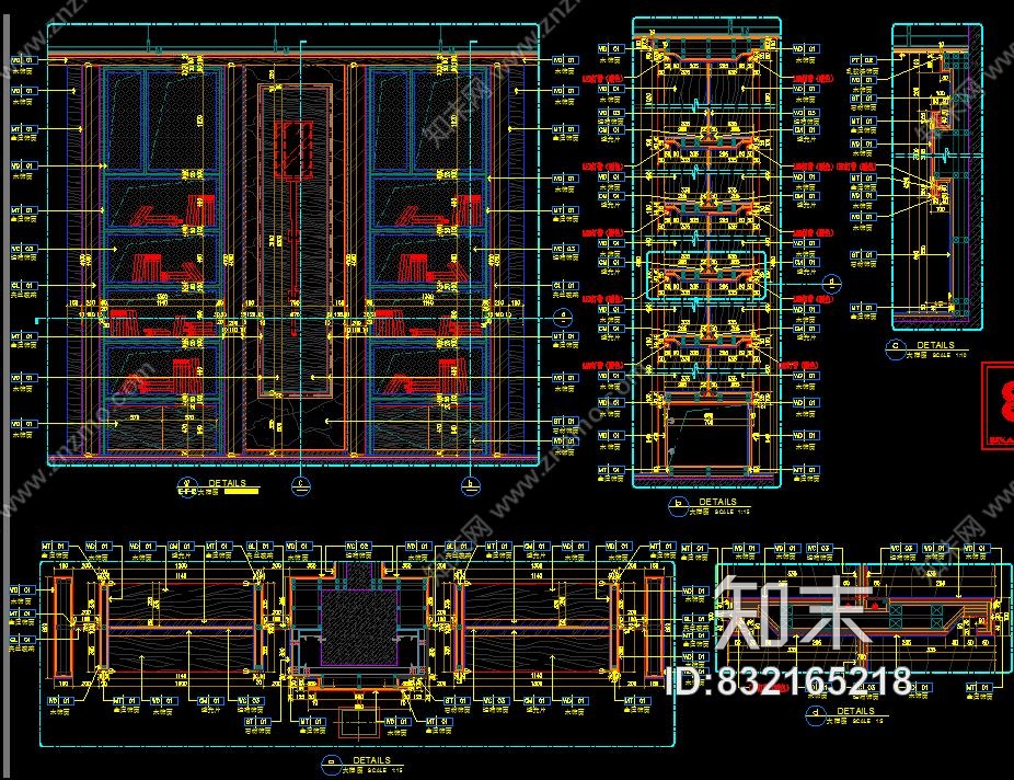 重庆康田·雍俊售楼处深化方案+效果图+施工图+机电+物料cad施工图下载【ID:832165218】