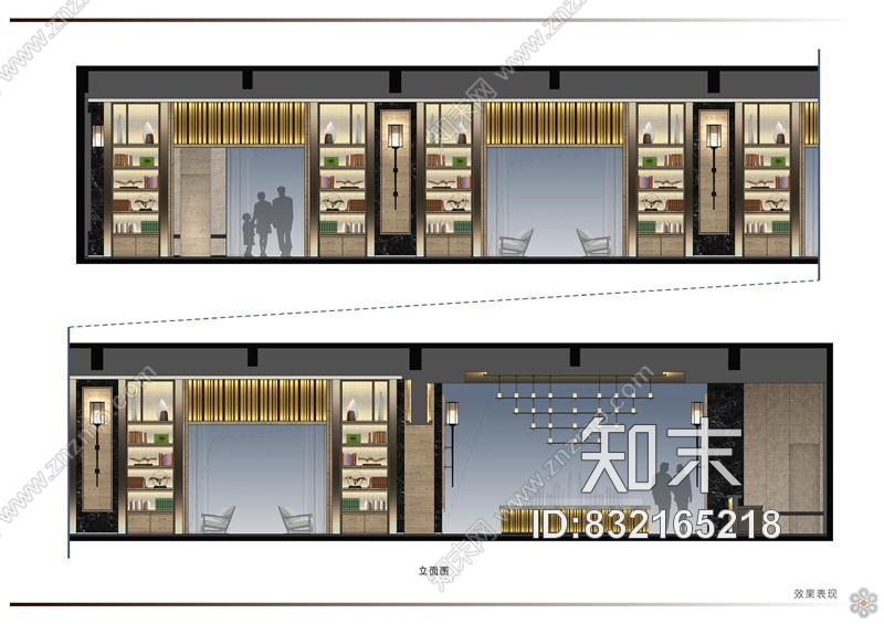 重庆康田·雍俊售楼处深化方案+效果图+施工图+机电+物料cad施工图下载【ID:832165218】