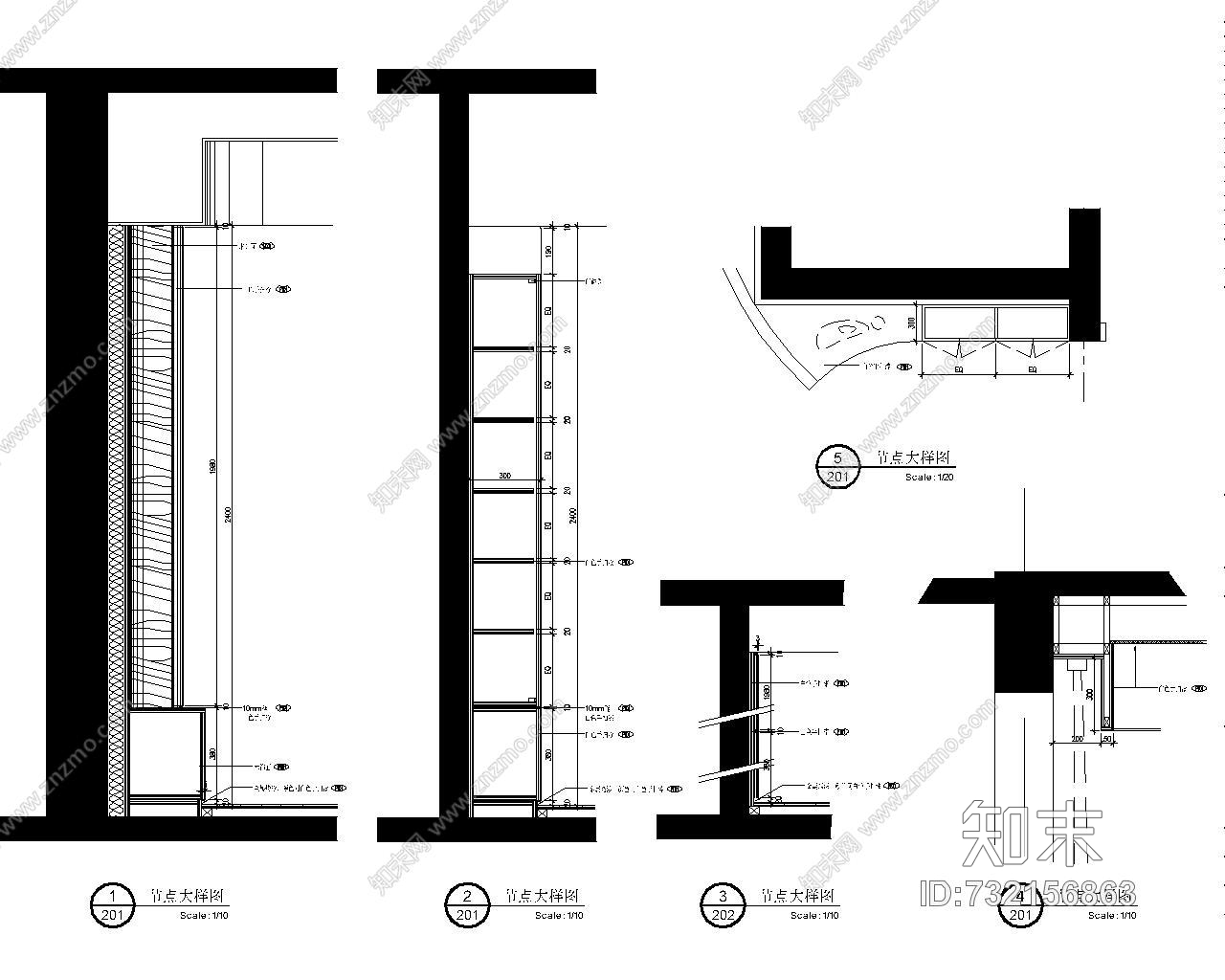 梁景华--杭州南都东方润园样板房施工图及实景cad施工图下载【ID:732156863】