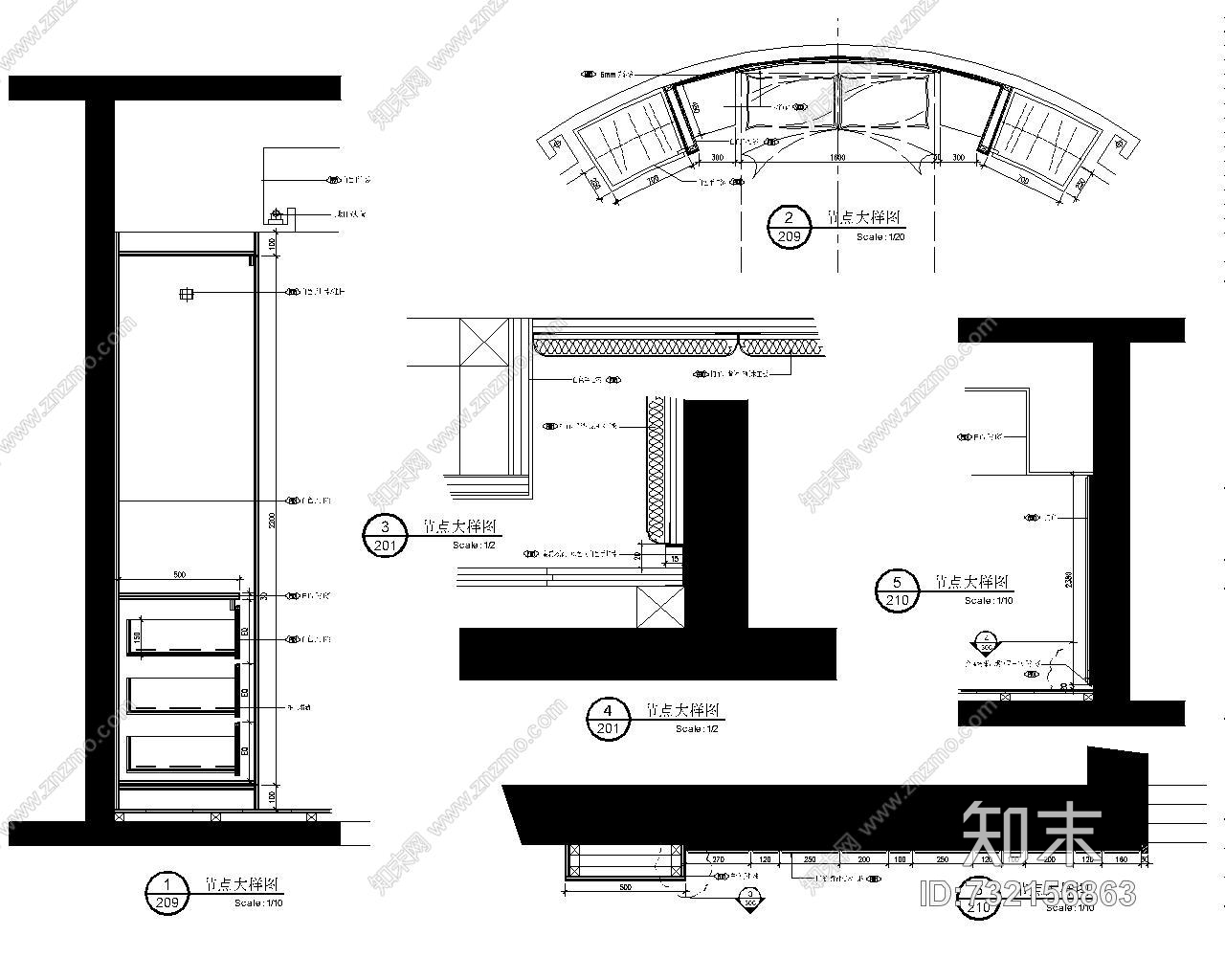 梁景华--杭州南都东方润园样板房施工图及实景cad施工图下载【ID:732156863】