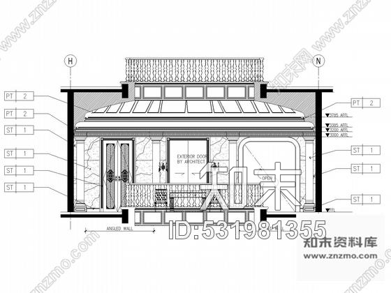 施工图宁波山清水秀花园小区豪华三层别墅全套装修施工图cad施工图下载【ID:531981355】