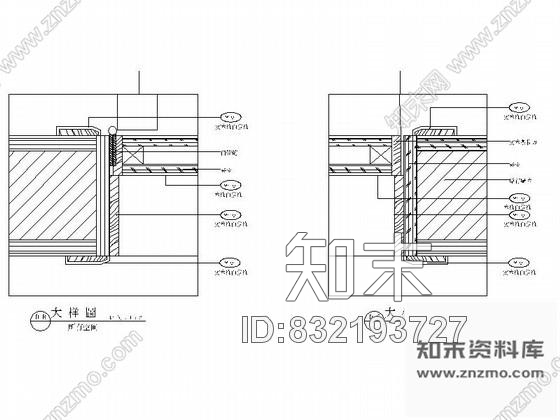 图块/节点广东时尚样板房门详图cad施工图下载【ID:832193727】