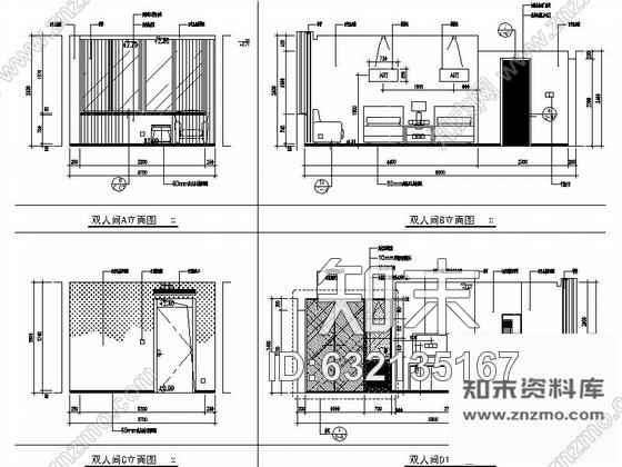 施工图江苏社会科学研究机构高等干部学院新校区宿舍装修设计施工图含方案cad施工图下载【ID:632135167】