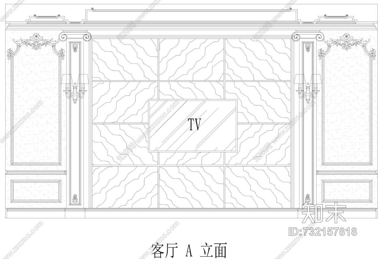 别墅施工图一施工图下载【ID:732157818】