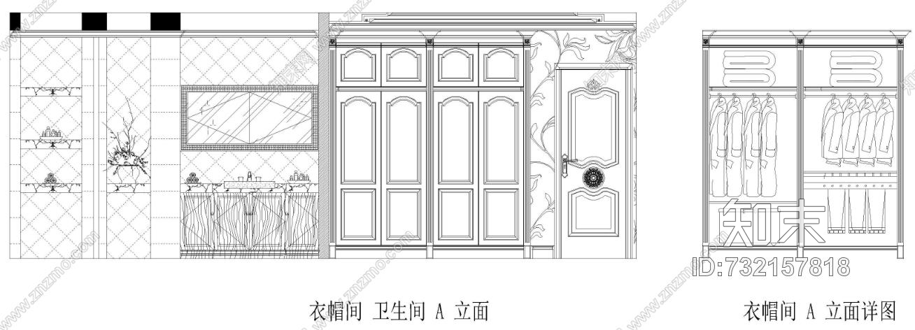 别墅施工图一施工图下载【ID:732157818】