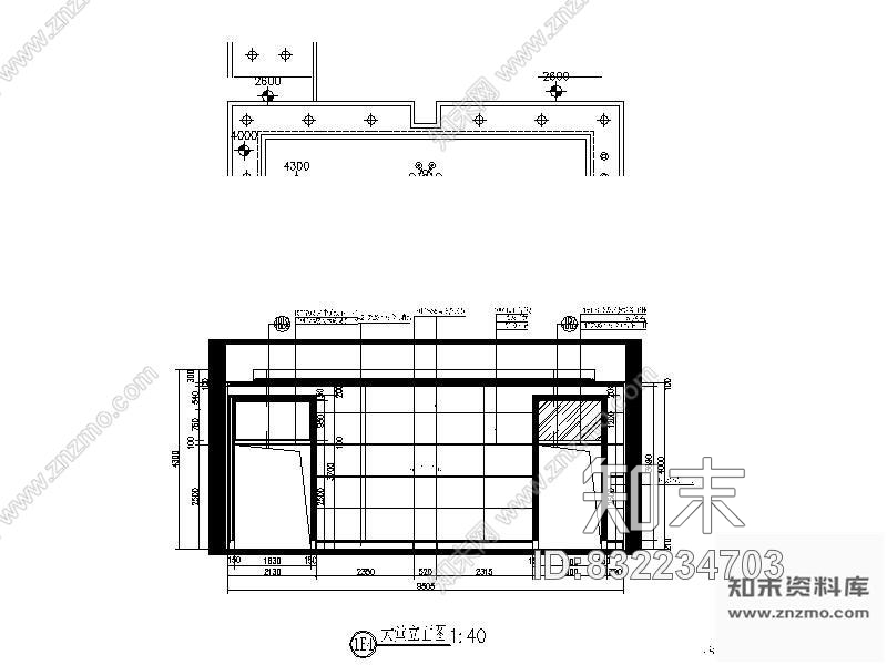 图块/节点某房地产大堂立面cad施工图下载【ID:832234703】