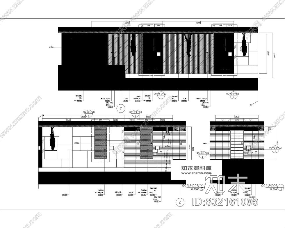 日式料理日式风格餐厅全套CAD施工图含效图施工图下载【ID:832161003】