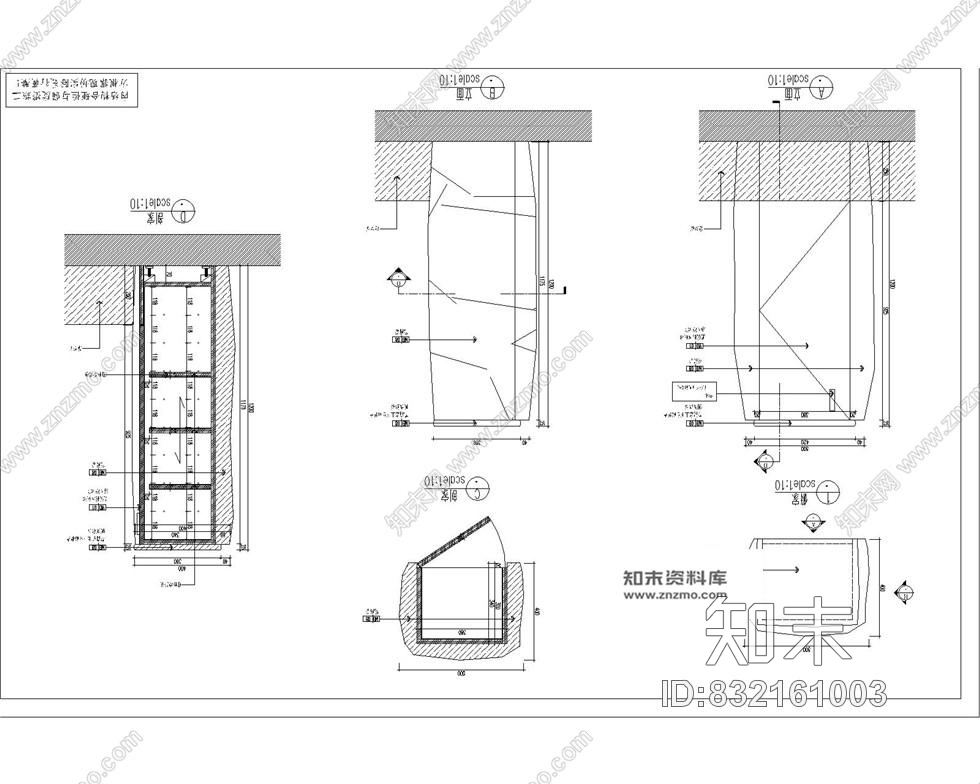 日式料理日式风格餐厅全套CAD施工图含效图施工图下载【ID:832161003】