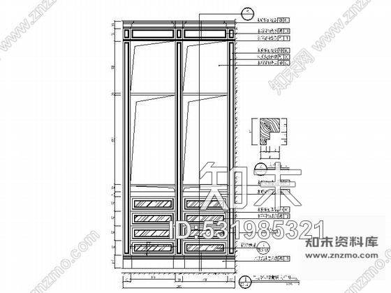 施工图四川法式新乡村独栋三层别墅装修图含效果cad施工图下载【ID:531985321】