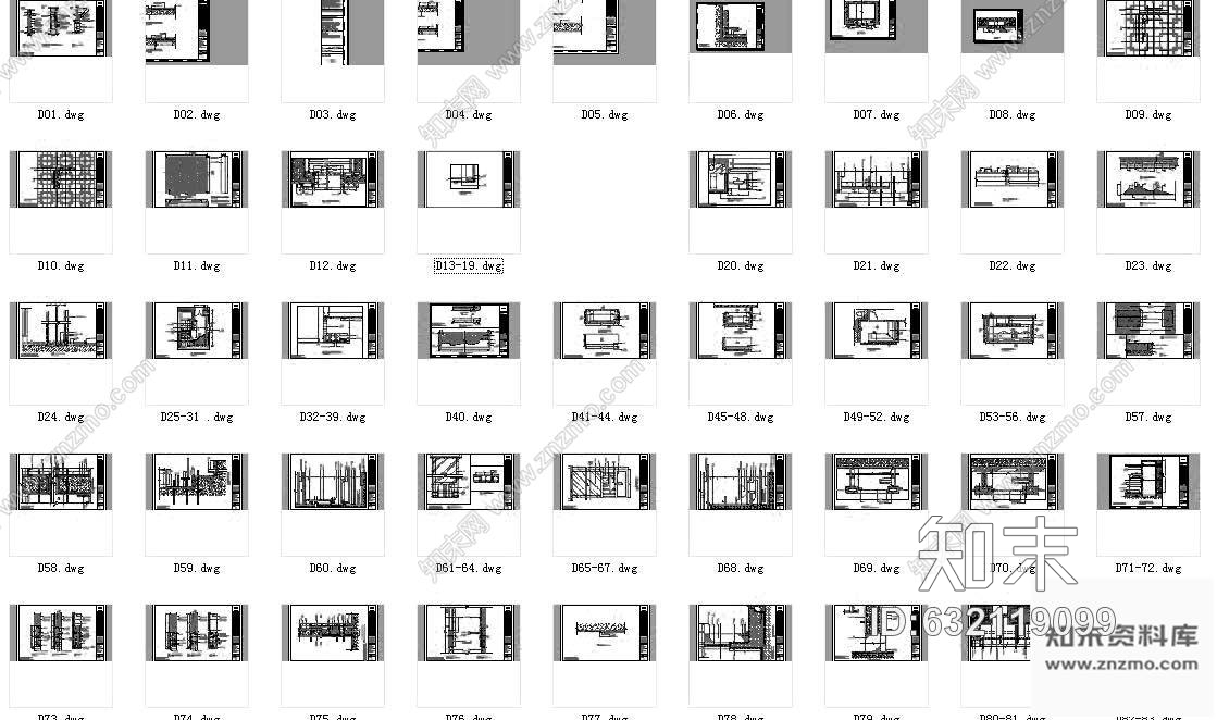 施工图成都某高档会所设计装修图cad施工图下载【ID:632119099】