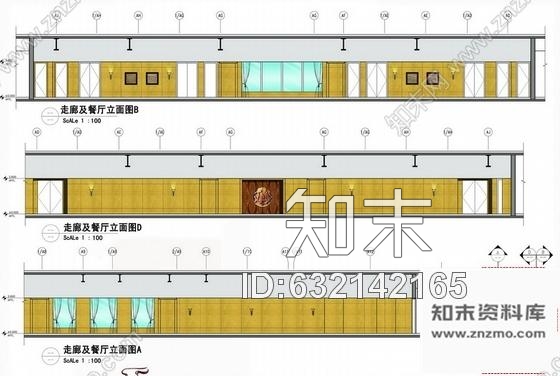 施工图北京时尚简欧写字楼公共区设计方案cad施工图下载【ID:632142165】