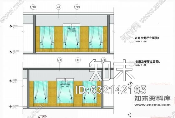 施工图北京时尚简欧写字楼公共区设计方案cad施工图下载【ID:632142165】