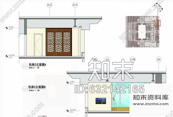 施工图北京时尚简欧写字楼公共区设计方案cad施工图下载【ID:632142165】