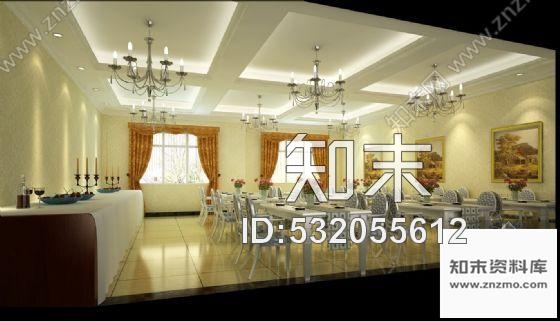施工图酒店早餐厅室内装修图含效果cad施工图下载【ID:532055612】