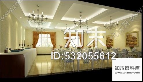 施工图酒店早餐厅室内装修图含效果cad施工图下载【ID:532055612】