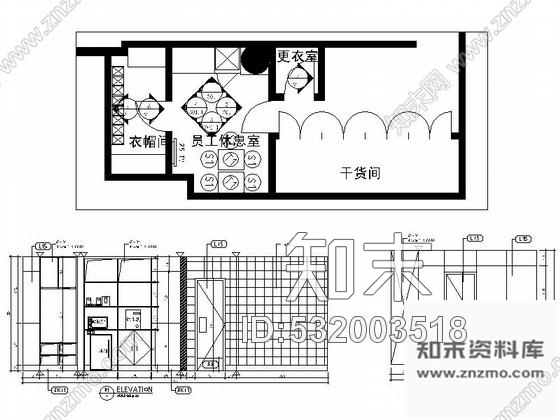 施工图上海全球知名品牌快餐连锁店室内施工图施工图下载【ID:532003518】