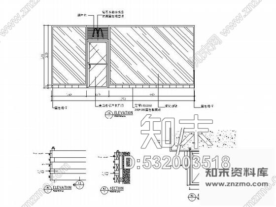 施工图上海全球知名品牌快餐连锁店室内施工图施工图下载【ID:532003518】