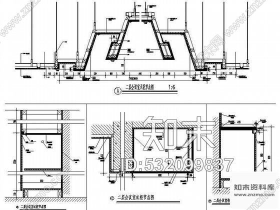 施工图上海两套会议室装饰装修图cad施工图下载【ID:532099837】