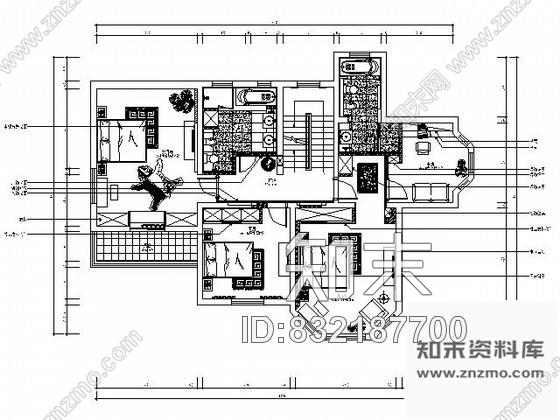 图块/节点双层别墅平面布置图cad施工图下载【ID:832187700】