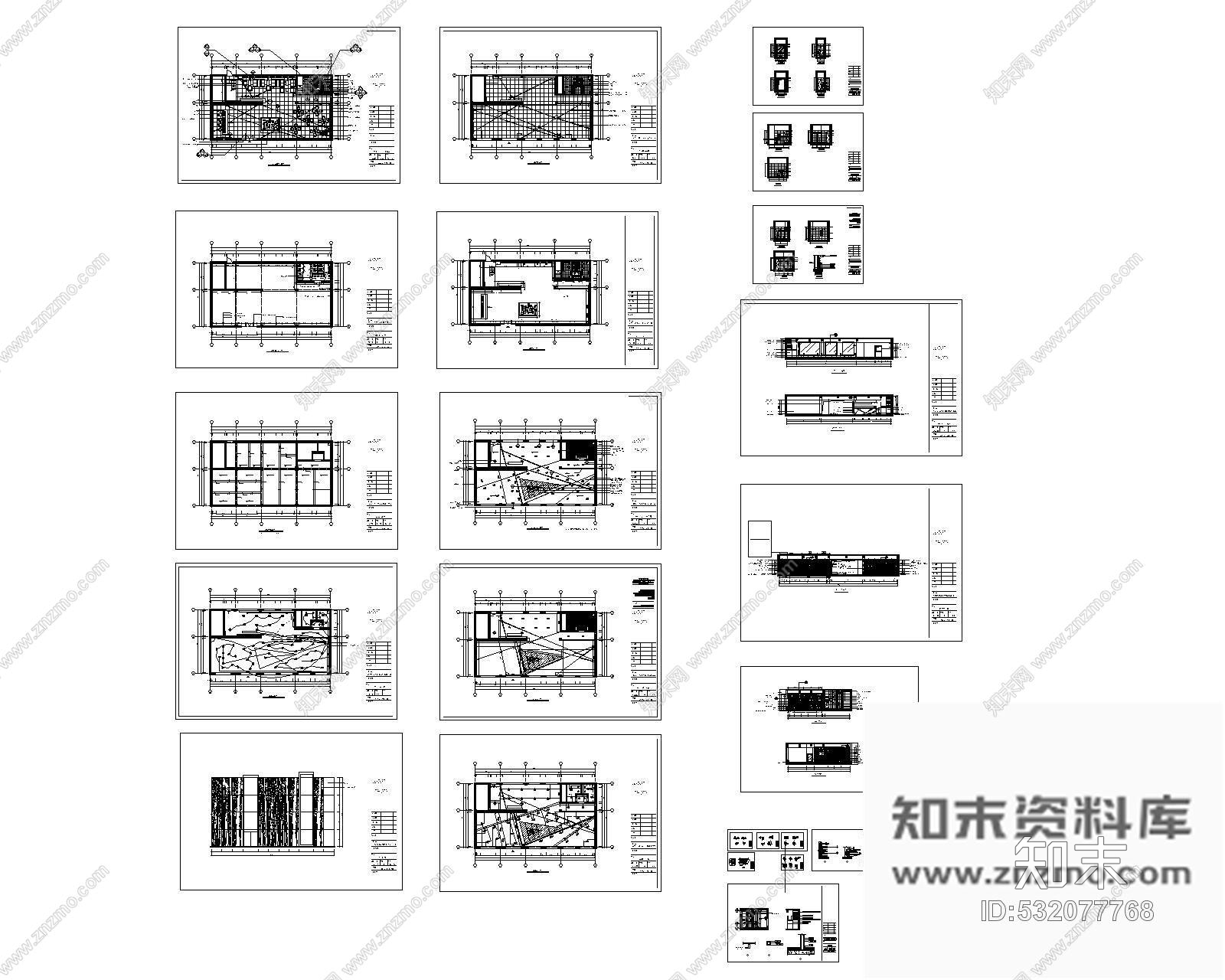 施工图内蒙某售楼处精装施工图cad施工图下载【ID:532077768】