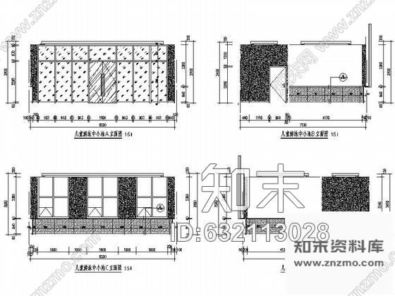 施工图内蒙高级现代风格母婴会所室内装修施工图含实景施工图下载【ID:632113028】