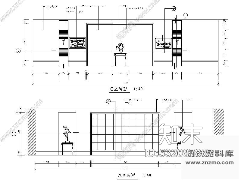 施工图会议室设计方案cad施工图下载【ID:532097867】