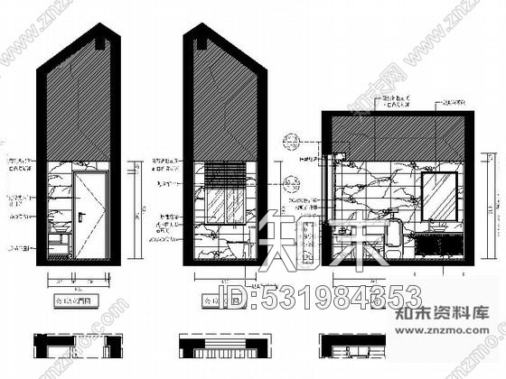 施工图福建新中式风格别墅室内装修CAD施工图含效果施工图下载【ID:531984353】