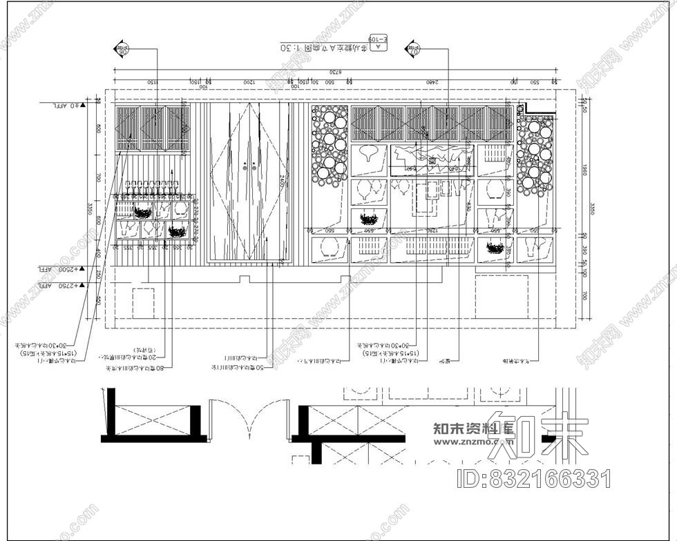 200多平方某投资金融办公室室内装修施工图含实景施工图下载【ID:832166331】