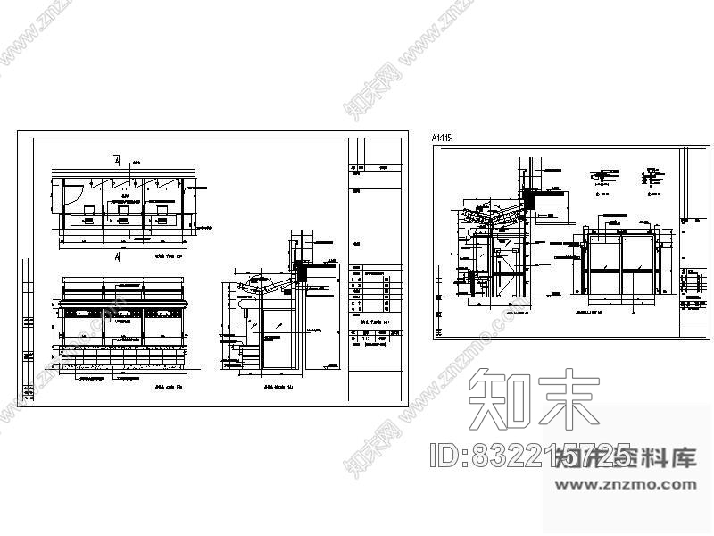 图块/节点医院挂号处详图cad施工图下载【ID:832215725】