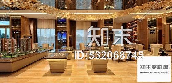 施工图广东大型城市综合体豪华现代风格售楼处室内装修施工图含效果施工图下载【ID:532068745】