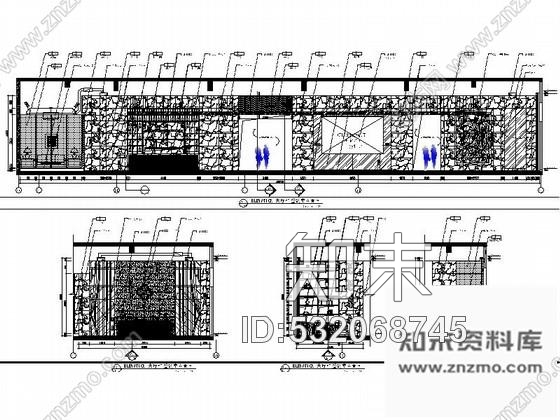 施工图广东大型城市综合体豪华现代风格售楼处室内装修施工图含效果施工图下载【ID:532068745】