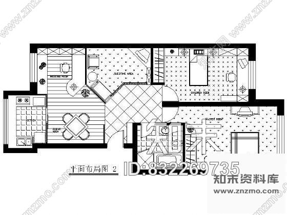 图块/节点居室平面设计方案cad施工图下载【ID:832269735】