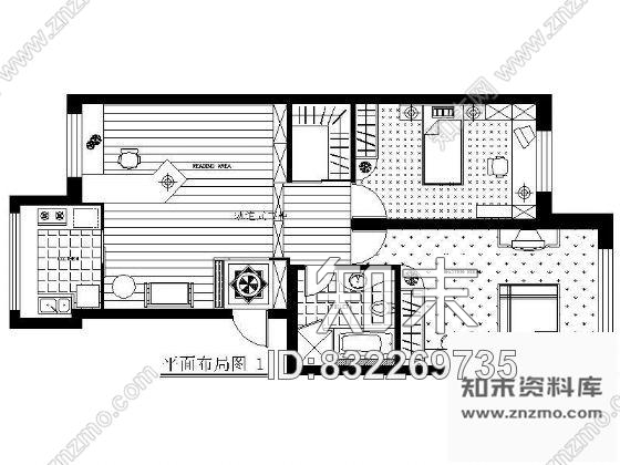 图块/节点居室平面设计方案cad施工图下载【ID:832269735】