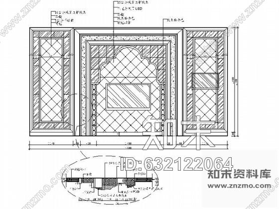 施工图豪华KTV室内装饰装修施工图含效果cad施工图下载【ID:632122064】