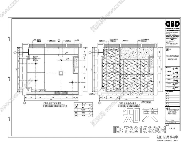 高级灰大兴万科天地8400挑高样板间施工图下载【ID:732156804】