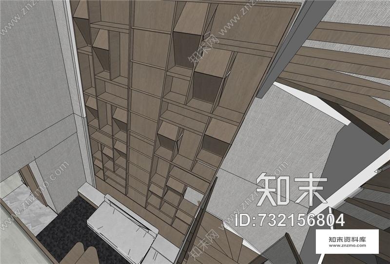 高级灰大兴万科天地8400挑高样板间施工图下载【ID:732156804】