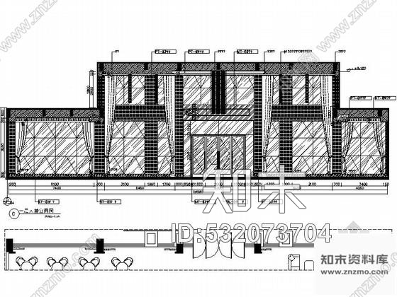 施工图福建某时尚小区售楼处室内装修施工图含效果cad施工图下载【ID:532073704】