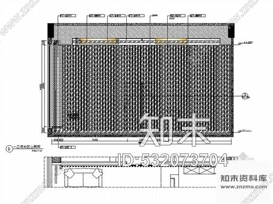 施工图福建某时尚小区售楼处室内装修施工图含效果cad施工图下载【ID:532073704】